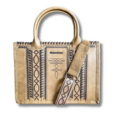 Sutton Montana West Boot Stitch Tote - Khaki