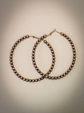 Rue Hoop Earrings - Copper - Faux Navajo Pearls - Bronco Western Supply Co.