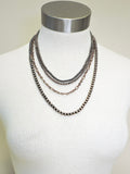 Harper Navajo Style Pearl Layer Necklace - Copper - Faux Navajo Pearls - Bronco Western Supply Co.