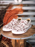 Twisted X - Slip On Shoe - Kicks - Maroon & Ivory - Casual Shoe - Bronco Western Supply Co.