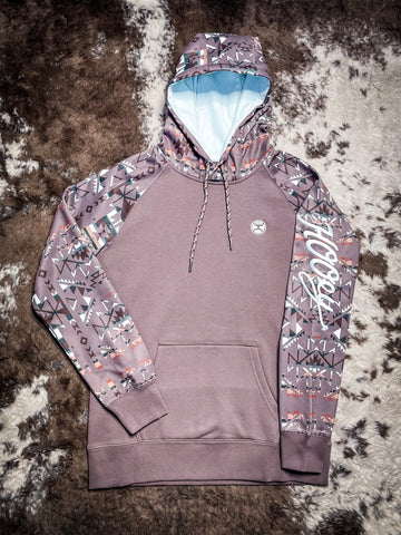 Hooey Ladies Hoodie - Brown Aztec - Bronco Western Supply Co.