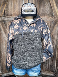 Jimmy Hooey Men's Hoodie - Black/Tan - Bronco Western Supply Co.