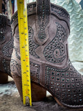 Show Off Ankle Bootie in Taupe - Very G - Bronco Western Supply Co.