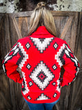 Vintage Vaquera Red Knit Sweater