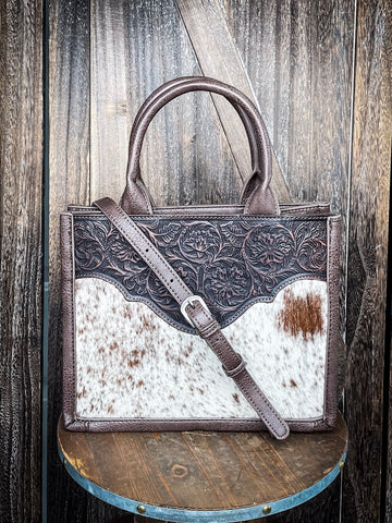 Belle - Concealed Carry - Crossbody Tote - Coffee - Montana West - Bronco Western Supply Co.