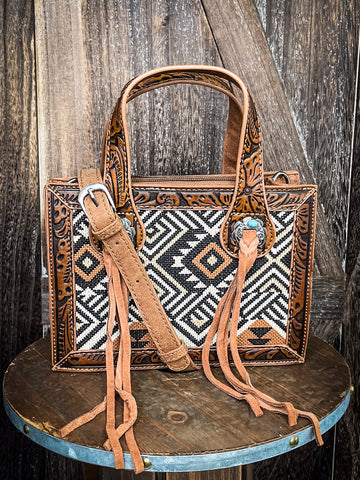 Joan - Crossbody Tote - Mini - Brown - Montana West - Bronco Western Supply Co.