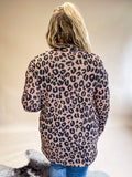 Lola Breathable Waffle Cardigan - Leopard