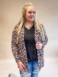 Lola Breathable Waffle Cardigan - Leopard