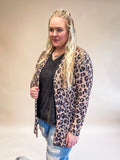 Lola Breathable Waffle Cardigan - Leopard