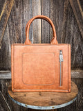 Belle - Concealed Carry - Crossbody Tote - Brown - Montana West - Bronco Western Supply Co.