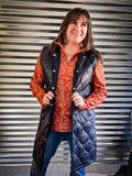 Phoenix Long Quilted Vest Duster