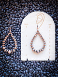 Parker Teardrop Dangle Earrings - Copper - Faux Navajo Pearls - Bronco Western Supply Co.