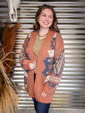 Sagebrush Aztec Cardigan - Mauve - Western Fashion - Bronco Western Supply Co.