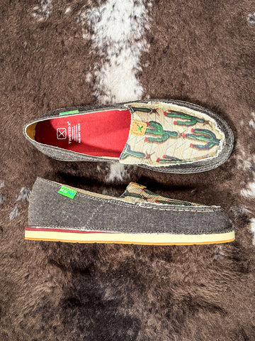 Saguaro Twisted X Slip - On Loafer - Dust & Cactus Print