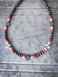 Chance Navajo Style Pearl & Bead Necklace - Punchy Western - Bronco Western Supply Co.