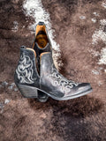 Myra Bag - La Ponderosa Leather Booties in Ebony - Western Fashion Boot - Bronco Western Supply Co.