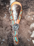 Myra Bag - Radianite Hand Tooled Belt - Western Belt - Bronco Western Supply Co.