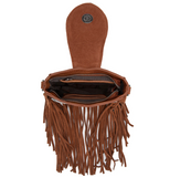 Oakley Fringe Crossbody Bag - Brown - Purse - Montana West - Bronco Western Supply Co.