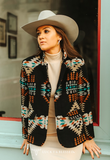 Mesa Mirage Southwestern Print Blazer - Lucky & Blessed - Bronco Western Supply Co.