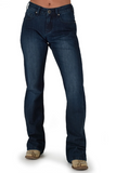 Cowgirl Tuff Empower Bootcut Jeans - Dark Wash Denim - Riding Jeans - Bronco Western Supply Co.