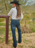 Cowgirl Tuff Empower Bootcut Jeans - Dark Wash Denim - Riding Jeans - Bronco Western Supply Co.