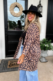 Lola Breathable Waffle Cardigan - Leopard