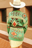 Jade Horizon Aztec - Knit Cardigan - Lucky & Blessed - Bronco Western Supply Co.