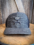 "ASH" Hooey Black Flexfit Hat - Men - Hooey - Bronco Western Supply Co.