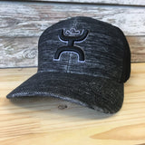 "ASH" Hooey Black Flexfit Hat - Men - Hooey - Bronco Western Supply Co.