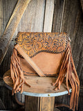 Asher Montana West Saddle Fringe Crossbody - Brown - Purses & Wallets - Montana West - Bronco Western Supply Co.