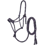 Black Funfetti Mule Tape Halter with Lead - Halters & Leads - Tough 1 - Bronco Western Supply Co.