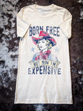 Born Free Tee - Cream - Apparel - Bronco Western Supply Co. - Bronco Western Supply Co.