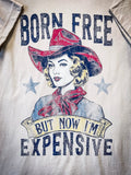 Born Free Tee - Cream - Apparel - Bronco Western Supply Co. - Bronco Western Supply Co.