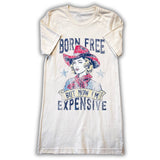 Born Free Tee - Cream - Apparel - Bronco Western Supply Co. - Bronco Western Supply Co.