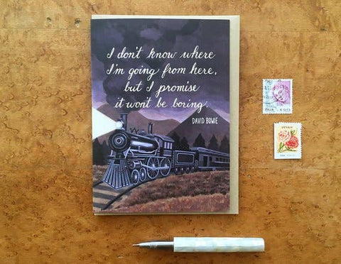 Bowie Quote Card - Gift Items - Noteworthy Paper & Press - Bronco Western Supply Co.