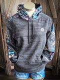 Canyon Hooey Ladies Hoodie - Black Aztec - Apparel - Hooey - Bronco Western Supply Co.