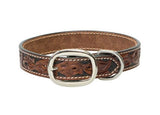 Carved Floral Tooled Leather Dog Collar - Dog - Weaver Leather - Bronco Western Supply Co.