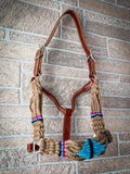 Claire Wool String Leather Halter - Halters & Leads - Tough 1 - Bronco Western Supply Co.