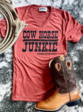 Cow Horse Junkie Tee - Legacy Tee - Apparel - Bronco Western Supply Co. - Bronco Western Supply Co.