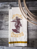 Cowgirls Shine On - Kitchen Towel - Gift Items - Primitives by Kathy - Bronco Western Supply Co.