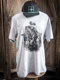 Down The Fence Gray Tee - Apparel - Sterling Kreek - Bronco Western Supply Co.