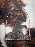 Equine Motif Ornament with Glitter Finish - Reiner Silver - Gift Items - Gift Corral - Bronco Western Supply Co.