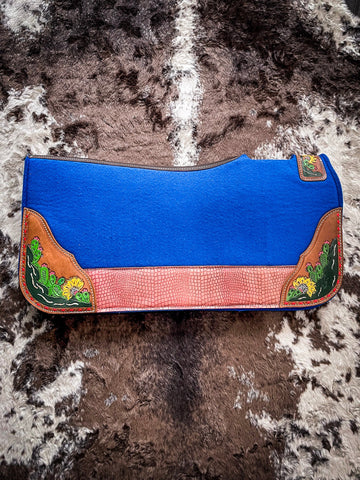 Hand Painted Cactus Saddle Pad - Saddle Pads - Tough 1 - Bronco Western Supply Co.