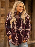 Hooey Mae Ladies Maroon Fleece Pullover - Apparel - Hooey - Bronco Western Supply Co.