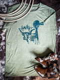 Howdy From Tejas Embroidered Tee - Apparel - 2 Fly Co. (BWS) - Bronco Western Supply Co.