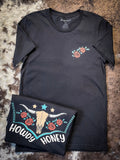 Howdy Honey Tee - Black - Apparel - Bronco Western Supply Co. - Bronco Western Supply Co.