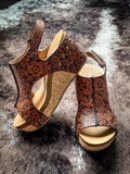 Isabella Tooled Wedges in Rust by Very G - Women's Shoes - Gypsy Jazz/Very G - Bronco Western Supply Co.