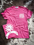 Just Ride It Out Tee - Raspberry Heather - Apparel - Bronco Western Supply Co. - Bronco Western Supply Co.