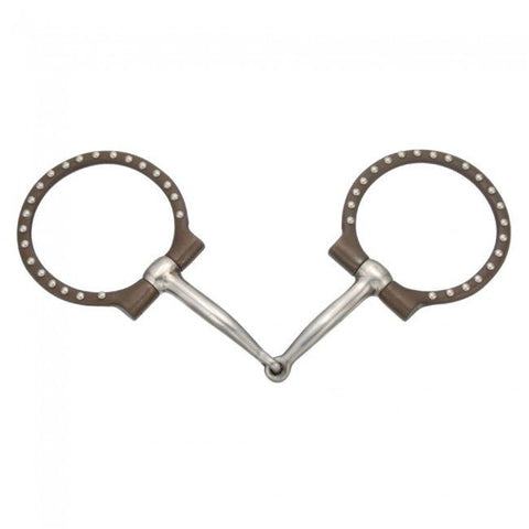 Kelly Silver Star Off - Set Dee w/ Dots Snaffle - Bits - Tough 1 - Bronco Western Supply Co.