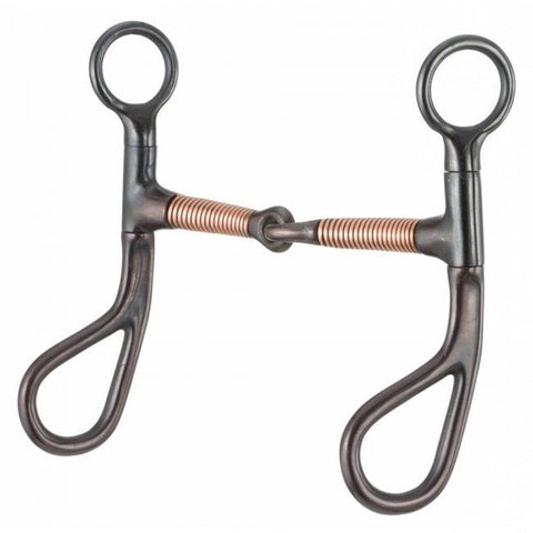 Kelly Silver Star Teardrop Wrapped Copper Snaffle - Bits - Tough 1 - Bronco Western Supply Co.